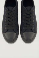 Rachel Canvas Lace-Up Cap Toe Sneakers