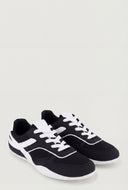 Contrast Lace-Up Sneakers