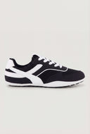 Contrast Lace-Up Sneakers