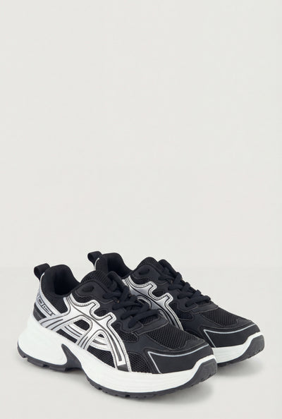 Lace Up Platform Athletic Sneakers