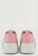 Platform Lace-Up Canvas Sneakers