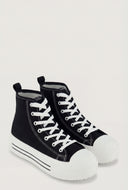 Andie Platform Cap Toe High Top Sneakers