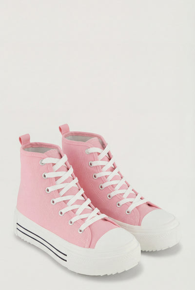 Andie Platform Cap Toe High Top Sneakers