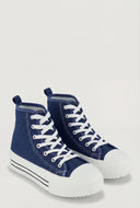 Andie Platform Cap Toe High Top Sneakers