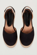 Lace Up Espadrille Wedges
