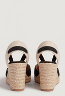 Lace Up Espadrille Wedges