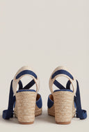 Lace Up Espadrille Wedges
