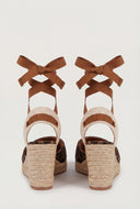 Lace Up Espadrille Wedges