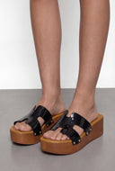 Hayden Band Platform Slide Sandals