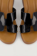 Hayden Band Platform Slide Sandals