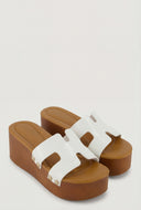 Hayden Band Platform Slide Sandals