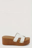 Hayden Band Platform Slide Sandals