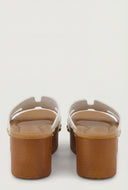 Hayden Band Platform Slide Sandals