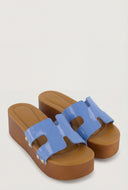 Hayden Band Platform Slide Sandals