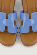 Hayden Band Platform Slide Sandals
