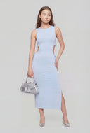 Metallic Structured Top Handle Handbag
