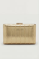 Metallic Stripe Detail Crossbody Clutch