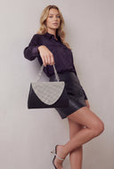 Glam Chain Strap Flap Crossbody Bag