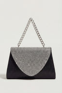 Glam Chain Strap Flap Crossbody Bag