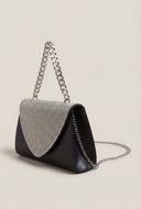 Glam Chain Strap Flap Crossbody Bag
