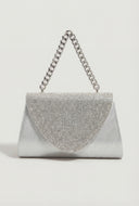 Glam Chain Strap Flap Crossbody Bag
