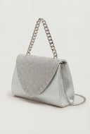 Glam Chain Strap Flap Crossbody Bag
