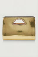 Daniela Metallic Handle Clutch Bag