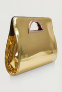 Daniela Metallic Handle Clutch Bag