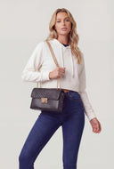 Chevron Quilted Crossbody Bag