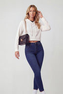 Chevron Quilted Crossbody Bag