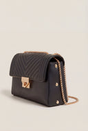 Chevron Quilted Crossbody Bag