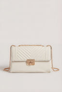 Chevron Quilted Crossbody Bag