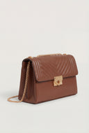 Chevron Quilted Crossbody Bag