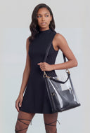 Clear Crossbody Tote Bag and Pouch Set