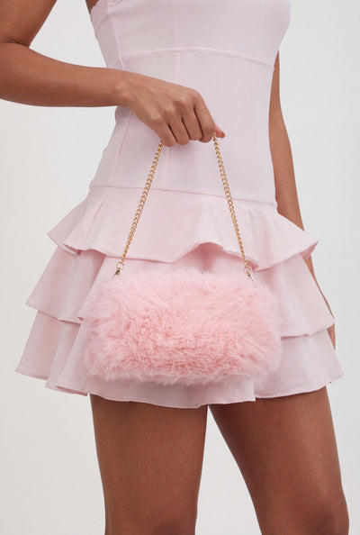 Fur Crossbody Muff Bag