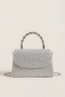 Glam Studded Twist Handle Handbag
