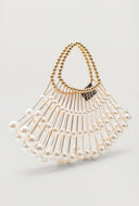 Beaded Pearl Frame Handbag