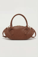 Pebbled Convertible Baguette Bag