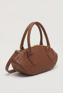 Pebbled Convertible Baguette Bag