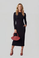 Pebbled Convertible Baguette Bag