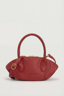 Pebbled Convertible Baguette Bag
