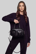 Fur Trim Convertible Crossbody Bag
