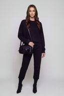 Fur Trim Convertible Crossbody Bag