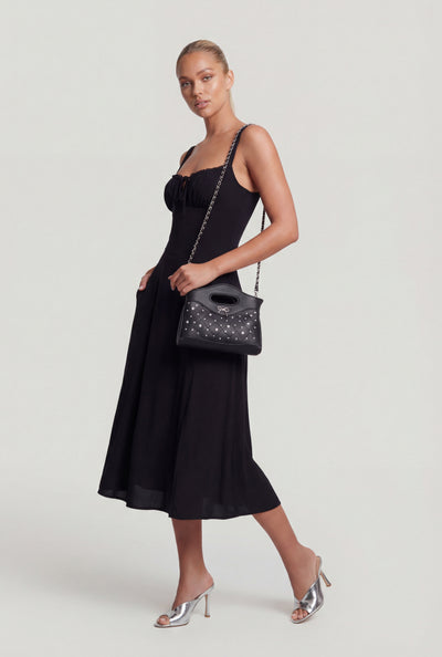 Bow Quilted Crossbody Bag