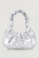 Ruched Top Handle Shoulder Bag