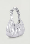 Ruched Top Handle Shoulder Bag