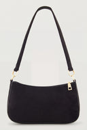 Chain Detail Zip Shoulder Bag