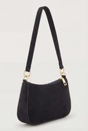 Chain Detail Zip Shoulder Bag