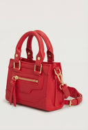 Mini Zip Top Handle Crossbody Bag
