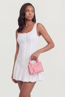 Mini Zip Top Handle Crossbody Bag